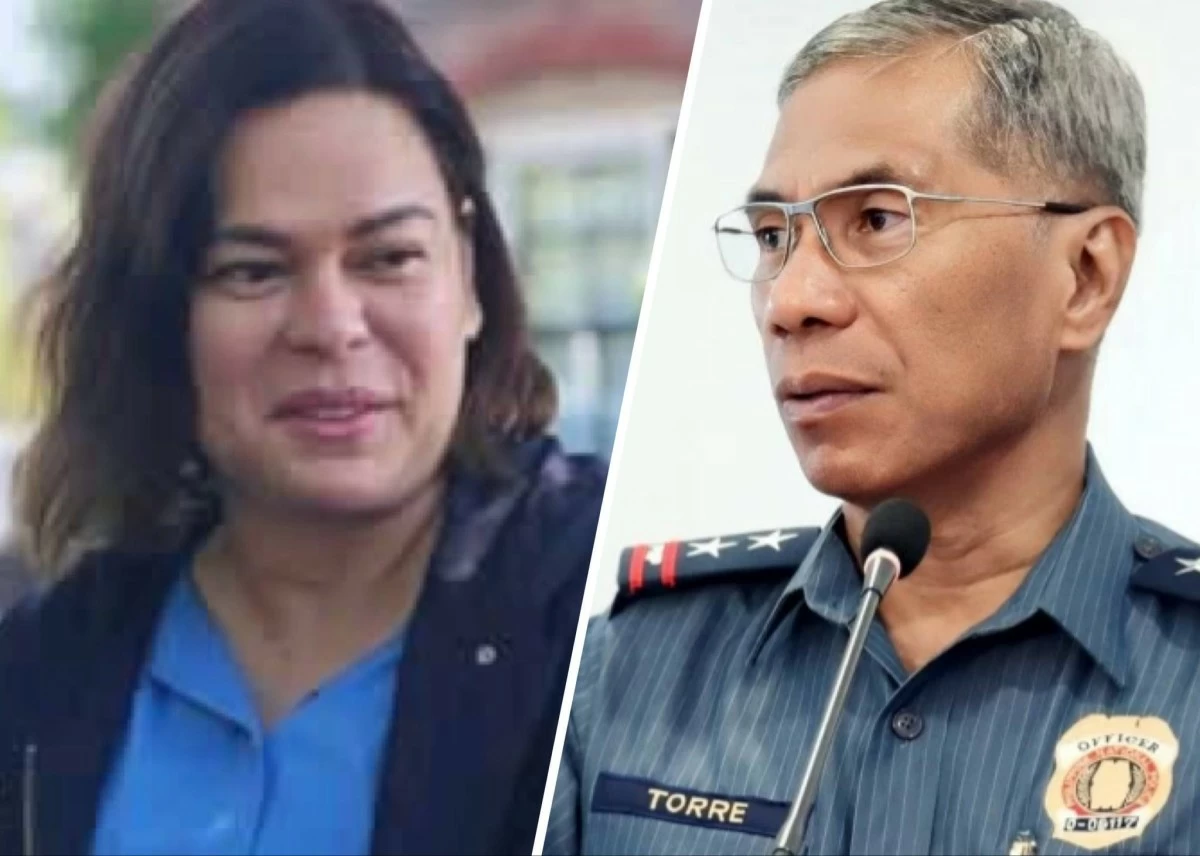 Vice President Sara Duterte and PNP chief Gen. Nicolas Torre III (Photos from Lance Duterte, PNP)