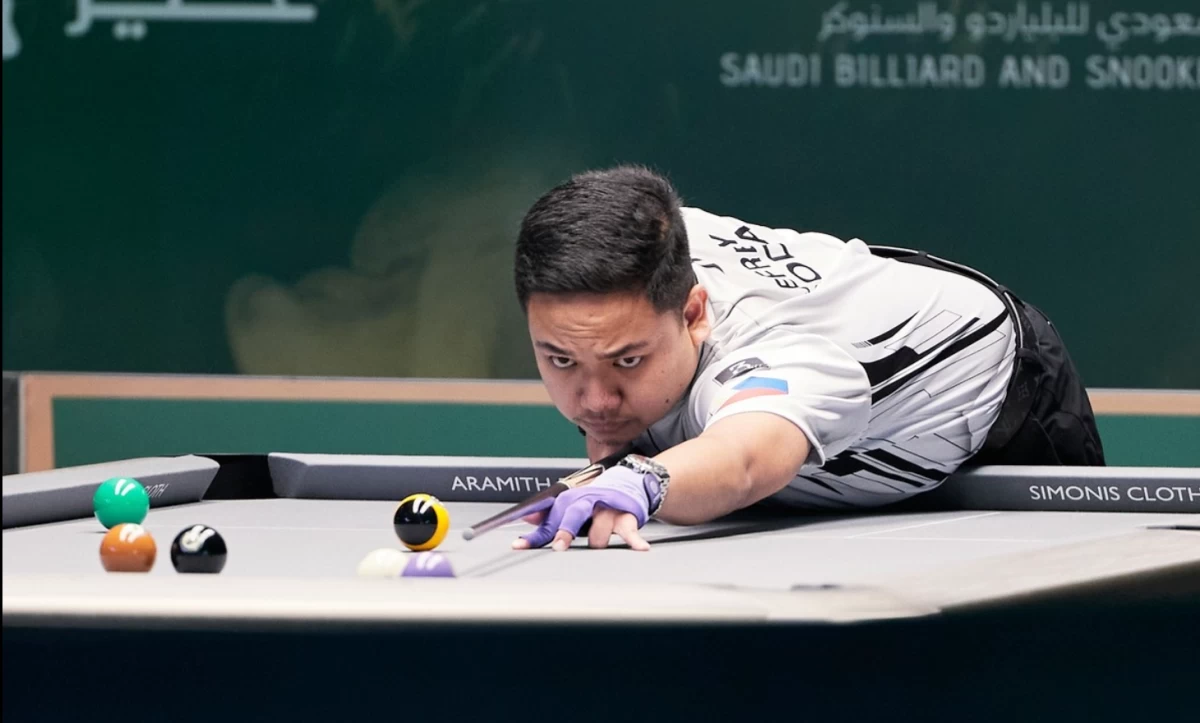 Jefrey Roda opens his title bid on a high note. (Matchroom Pool)