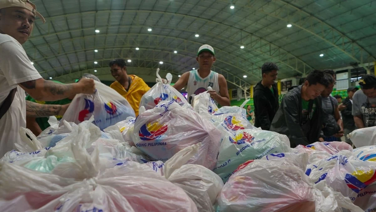 Relief goods distributed to flood victims in Cavite City on July 22 (Photo from Mayor Denver Chua's Facebook page/MANILA BULLETIN)