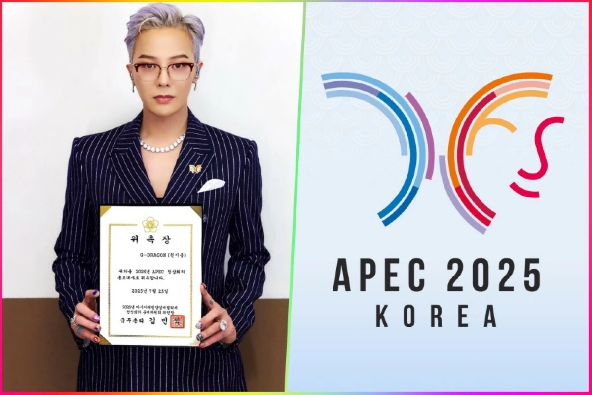 G-Dragon shows his appointment certificate as promotional ambassador for the APEC 2025 Korea (Instagram) 