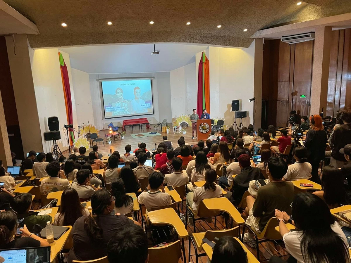 Students fill up the room at the State of Philippine Environment Forum.