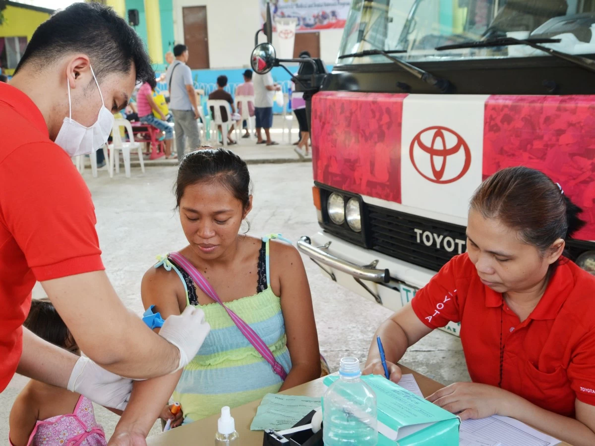 A beneficiary receiving healthcare services during the 51st run of MDOP (2015)
