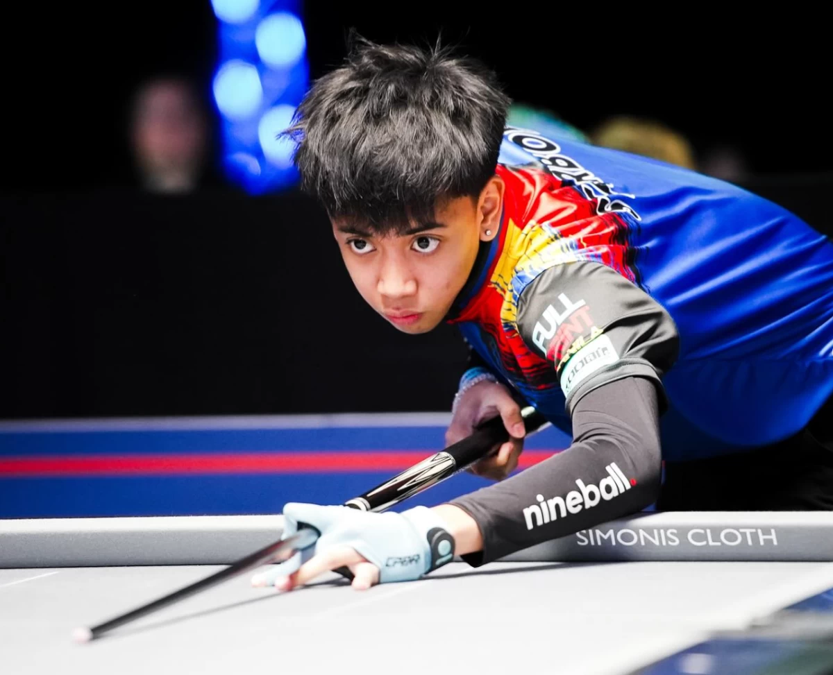 AJ Manas makes head turn in the World Pool Championship. (File Photo/Matchroom Pool)