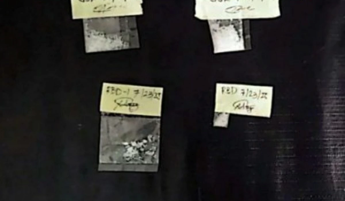 The shabu seized from the suspects at the evacuation center in Taguig (Photo from Taguig police) 