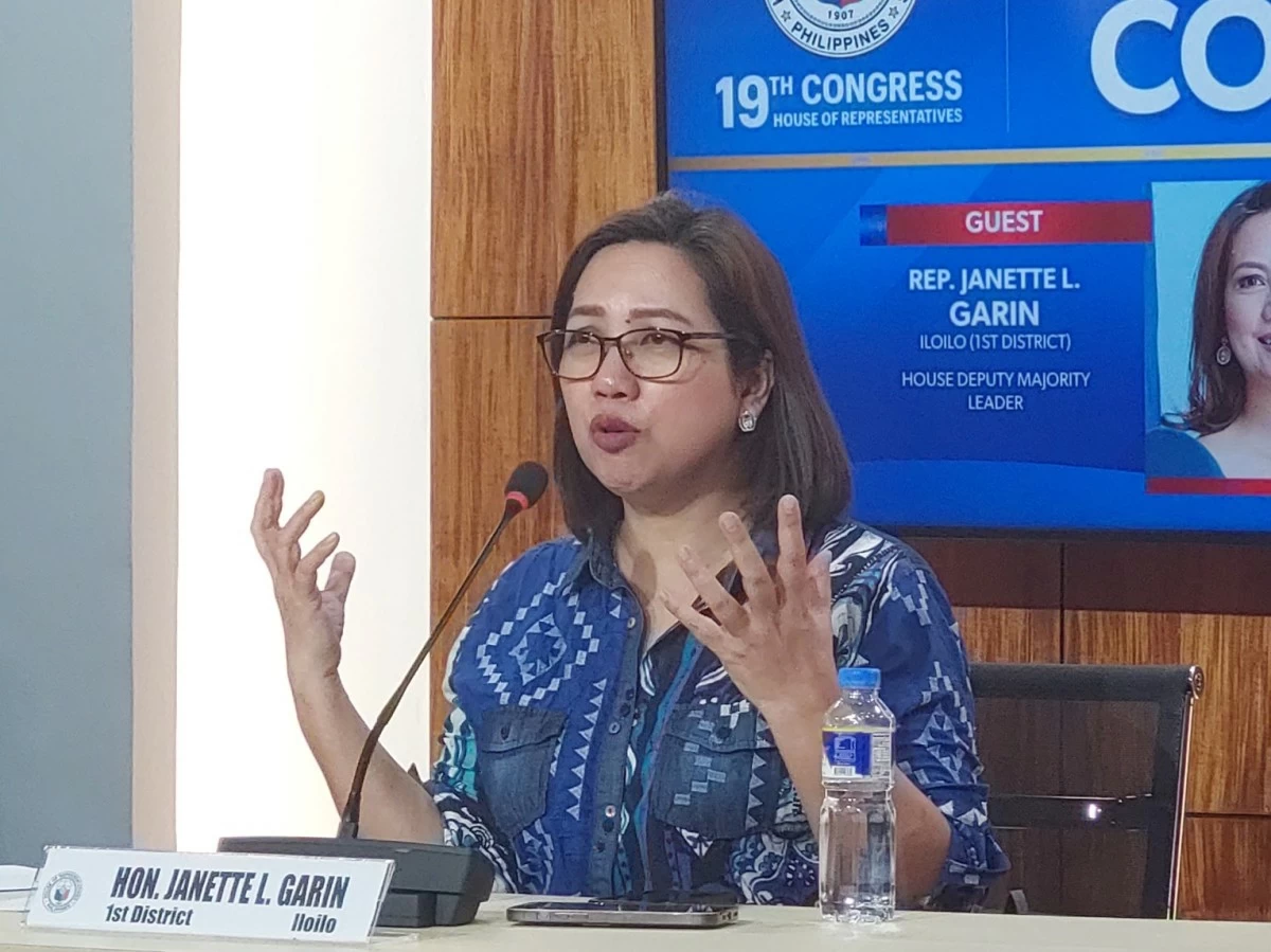 Iloilo 1st district Rep. Janette Garin (Ellson Quismorio/ MANILA BULLETIN)