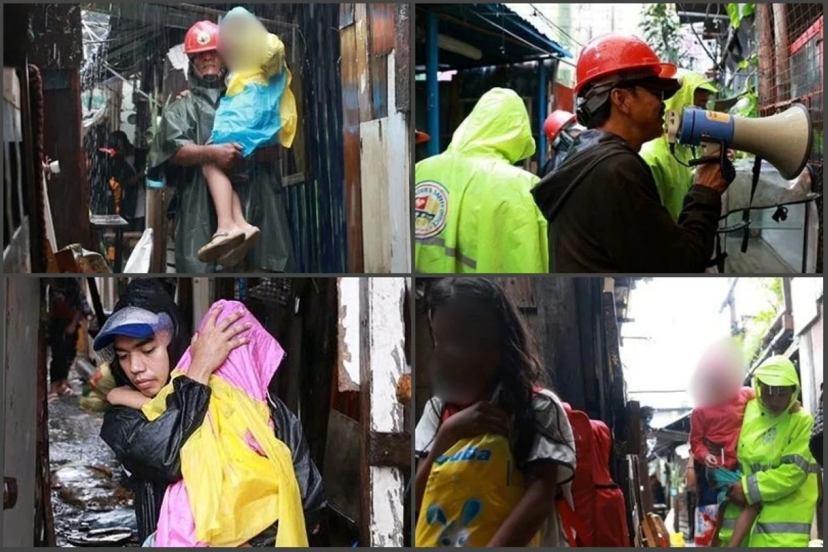 Rescue operations by the Taguig City government (Photos from the Taguig City government)