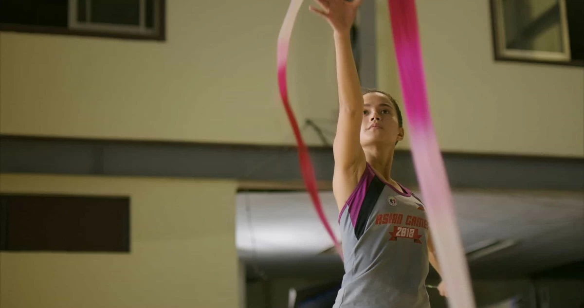 EYEING FOR GOLD Maris Racal plays a gymnast on the national team.