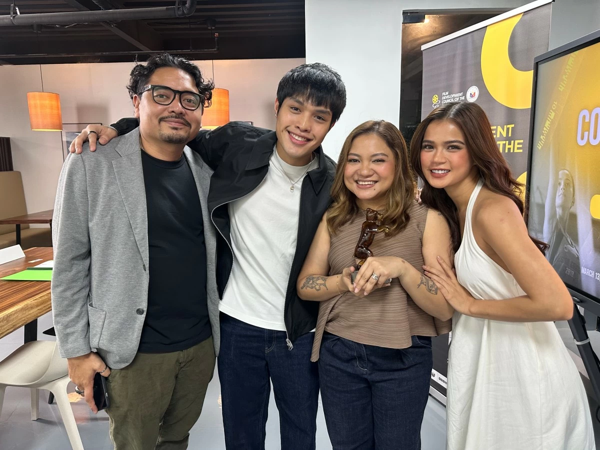MEET THE TEAM 'Sunshine' producer Dan Villegas, Elijah Canlas, director Antoinette Jadaone, and Maris Racal