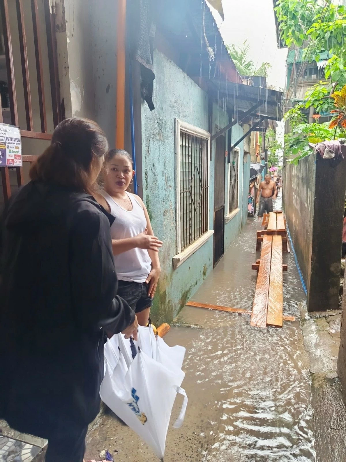 A flooded area in Muntinlupa (Photo from the Muntinlupa City government)