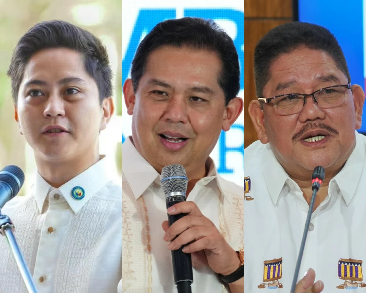 From left to right:: Ilocos Norte 1st district Rep. Sandro Marcos, Leyte 1st district Rep. Martin Romualdez, 4PS Party-list Rep. Marcelino "Nonoy" Libanan (Facebook, PPAB)
