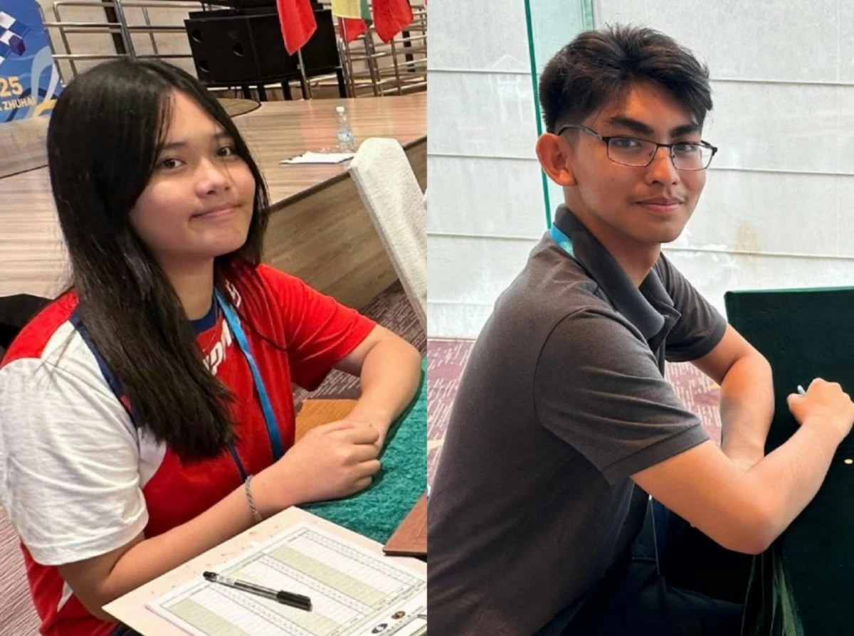 Jemaicah Mendoza, left, and Christian Gian Karlo Arca. (NCFP)