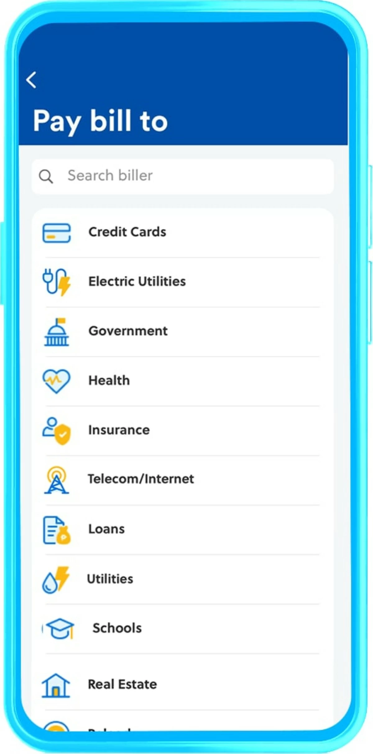 Pay bills to over 1,800 billers with no fees
