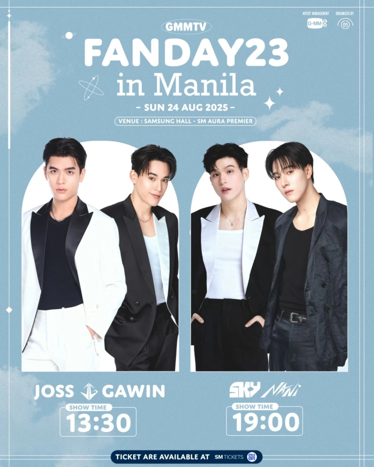 The “GMMTV Fan Day 23” in Manila is on Aug. 24 (CDM Entertainment)