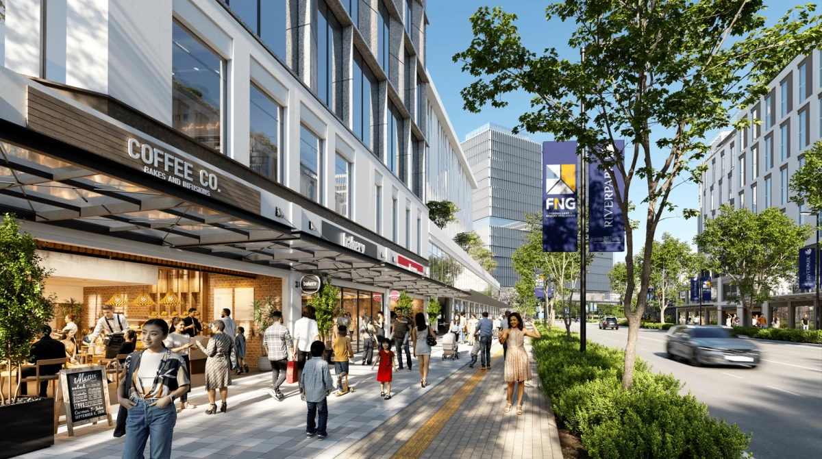 Riverpark North Commercial Lots will have retail options and various facilities, promoting growth within the area. (Artist’s perspective)