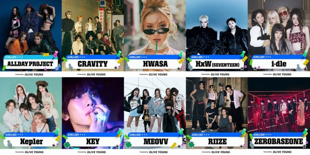 Performers for KCON LA 2025 (Photo from KCON USA on X)