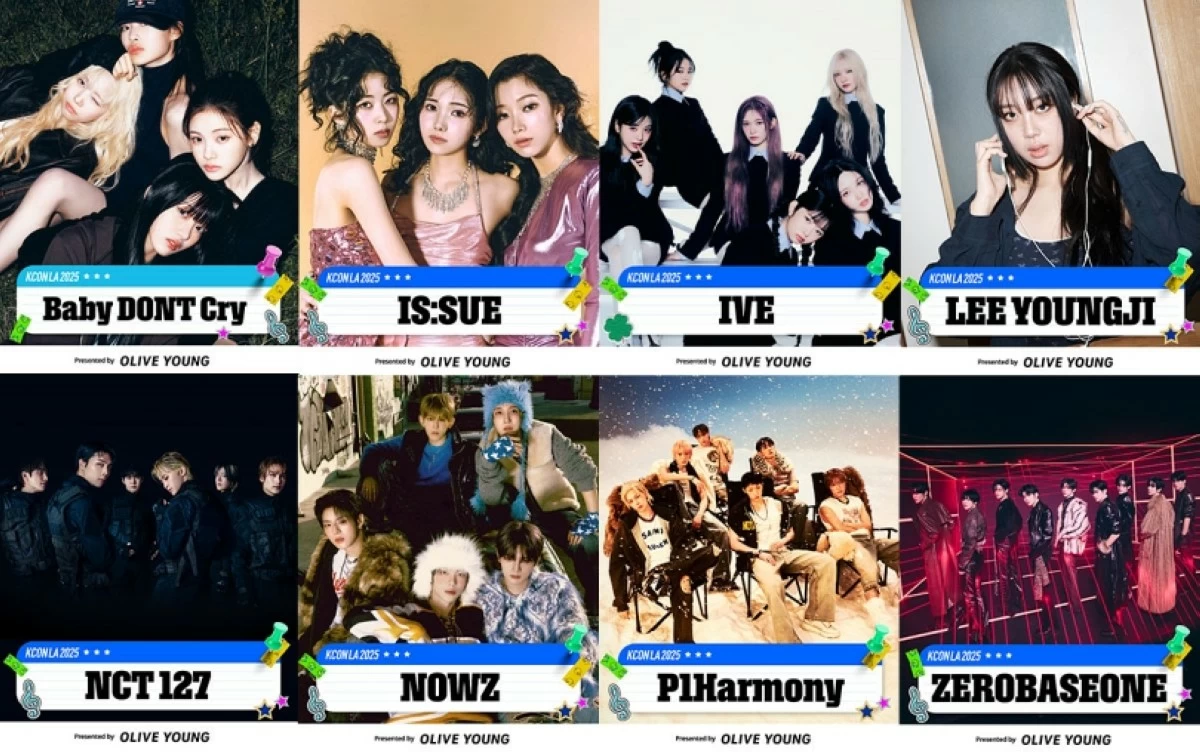 Performers for KCON LA 2025 (Photo from KCON USA on X)
