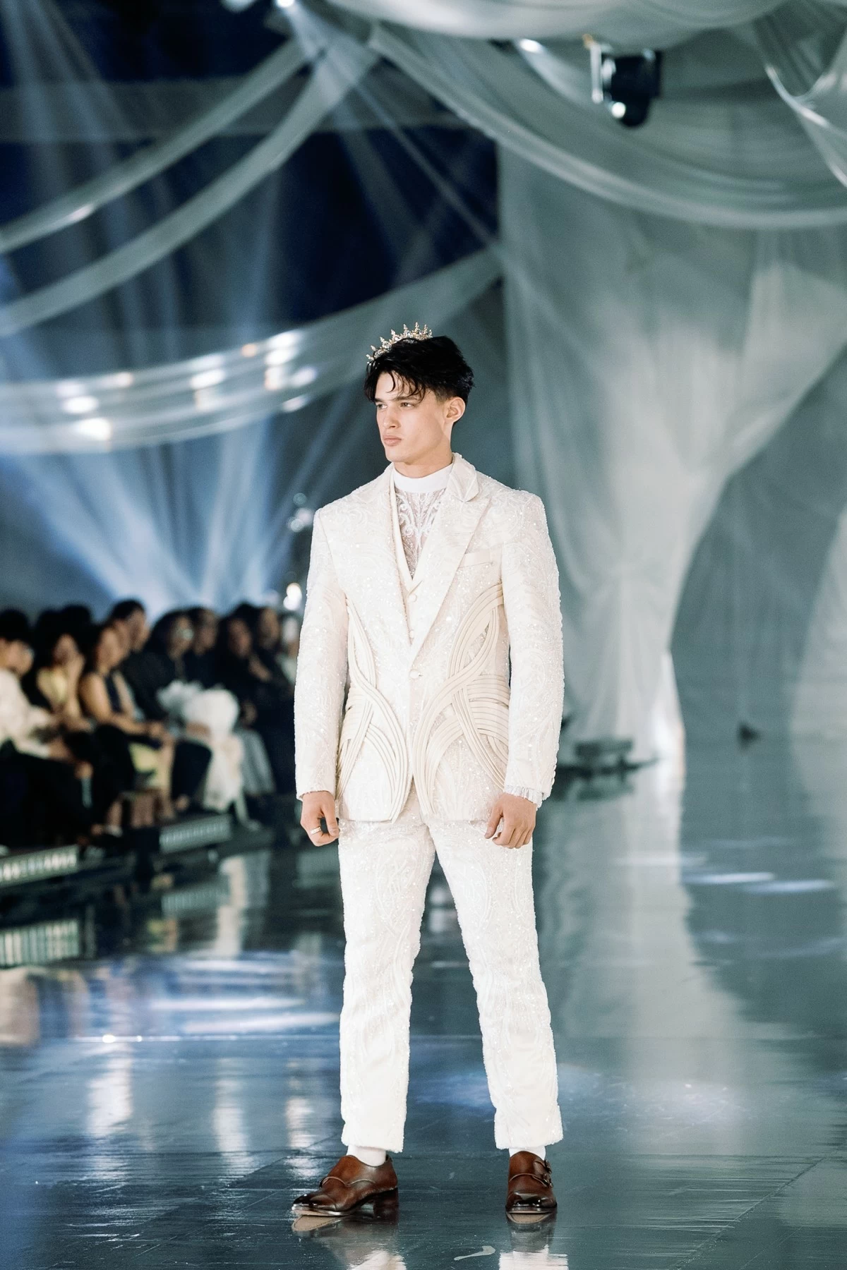 The collection's menswear pieces