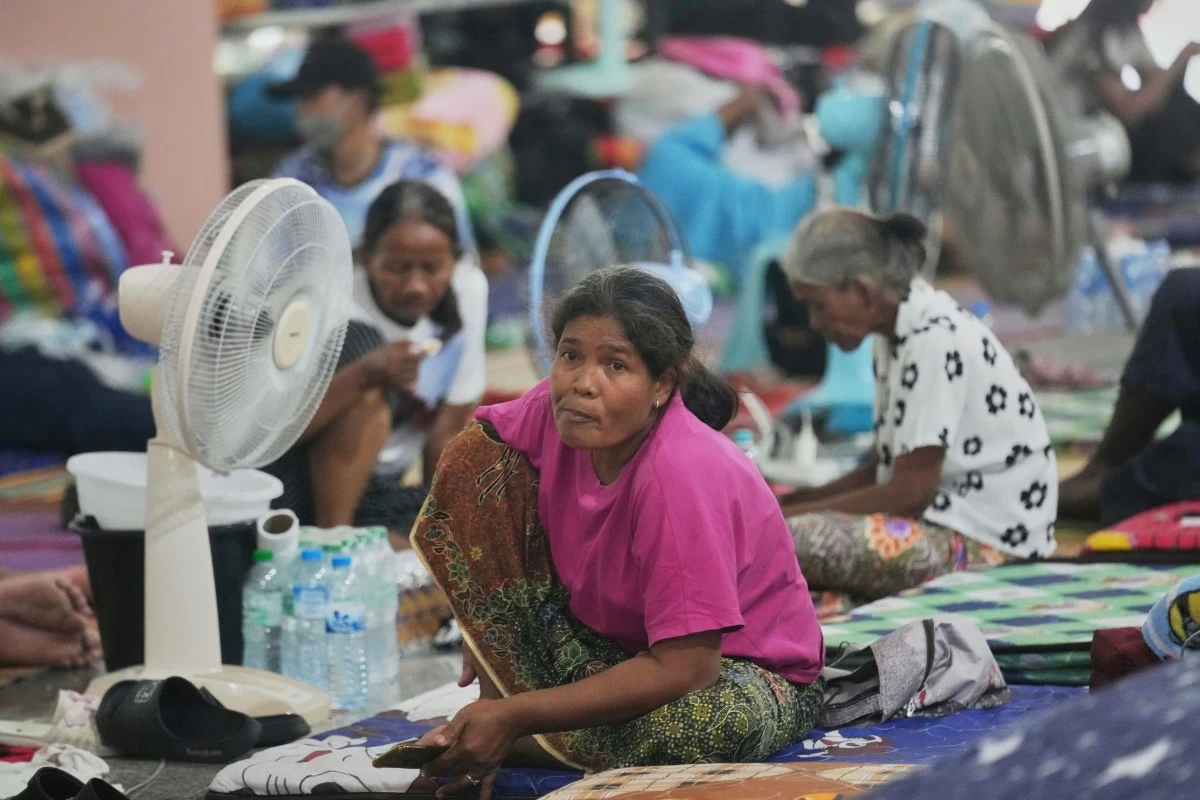 THAI residents who fled homes following clashes between Thai and Cambodian soldiers rest in an evacuation center in Surin province, Thailand, Wednesday, July 30, 2025. (AP)