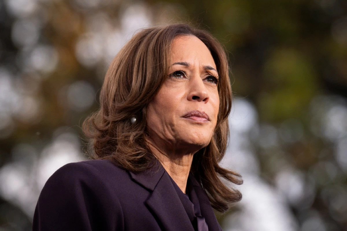 FILE - Democratic presidential nominee Vice President Kamala Harris speaks in Washington, Nov. 6, 2024. (AP Photo/Jacquelyn Martin, File)