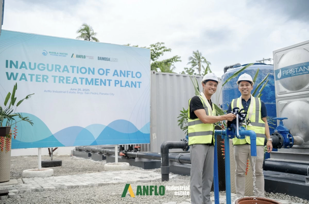 The inauguration of the Anflo Water Treatment Plant marks a major step in advancing sustainable water management at Anflo Industrial Estate, through the partnership between Damosa Land and Manila Water Philippine Ventures.