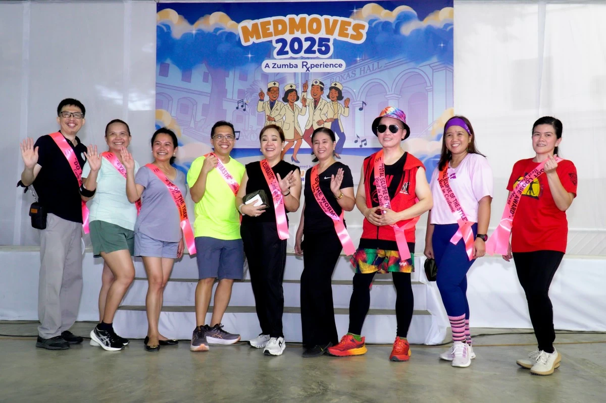 Dr. Rollin Tabuena was recognized as the Best Zumba Outfit for Male, along with Dr. Gladys Nerpiol as the Best Zumba Wear for Women.