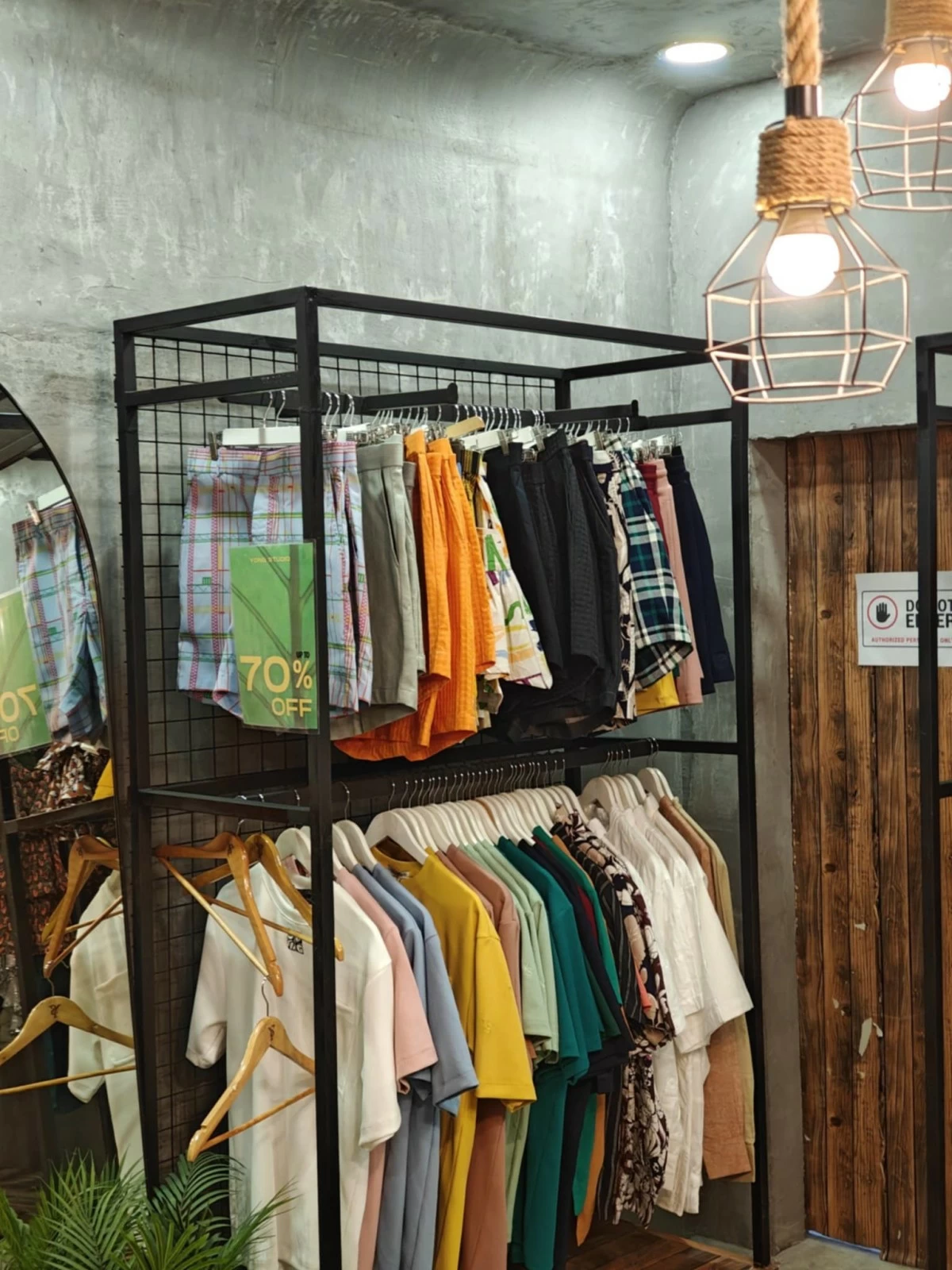 Some of the menswear pieces are discounted by 70 percent