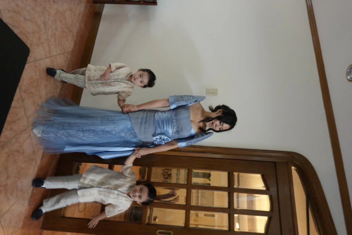 Georgia Remulla with her two boys