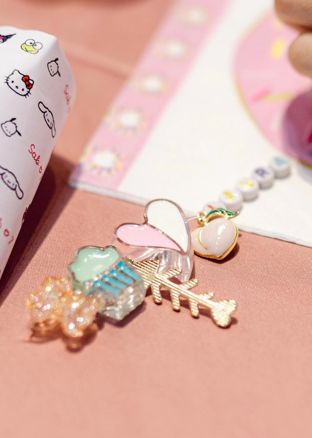 Making bracelets for friends