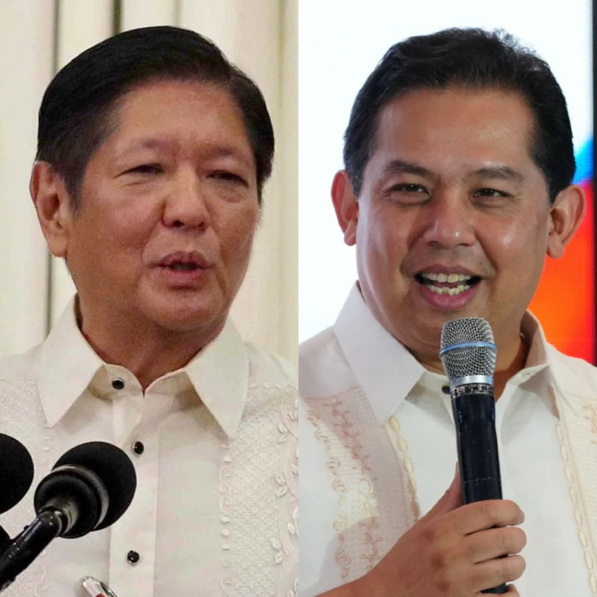President Ferdinand "Bongbong" Marcos Jr. (left), House Speaker Martin Romualdez (Facebook, PPAB)