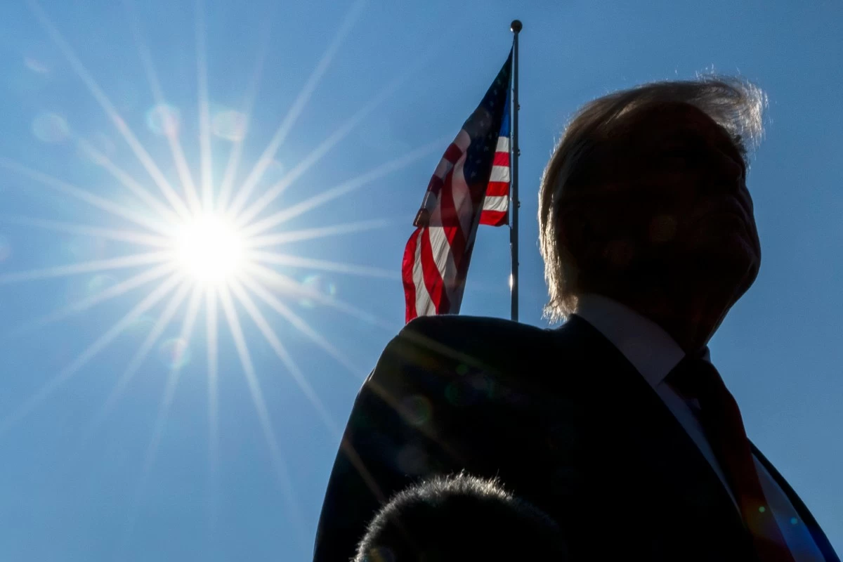 President Donald Trump speaks with reporters before departing on Marine One from the South Lawn of the White House, Friday, July 25, 2025, in Washington.  The President is traveling to Scotland. (AP Photo/Alex Brandon)