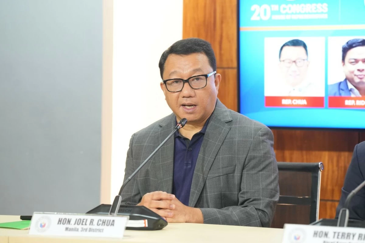 Manila 3rd district Rep. Joel Chua (PPAB)