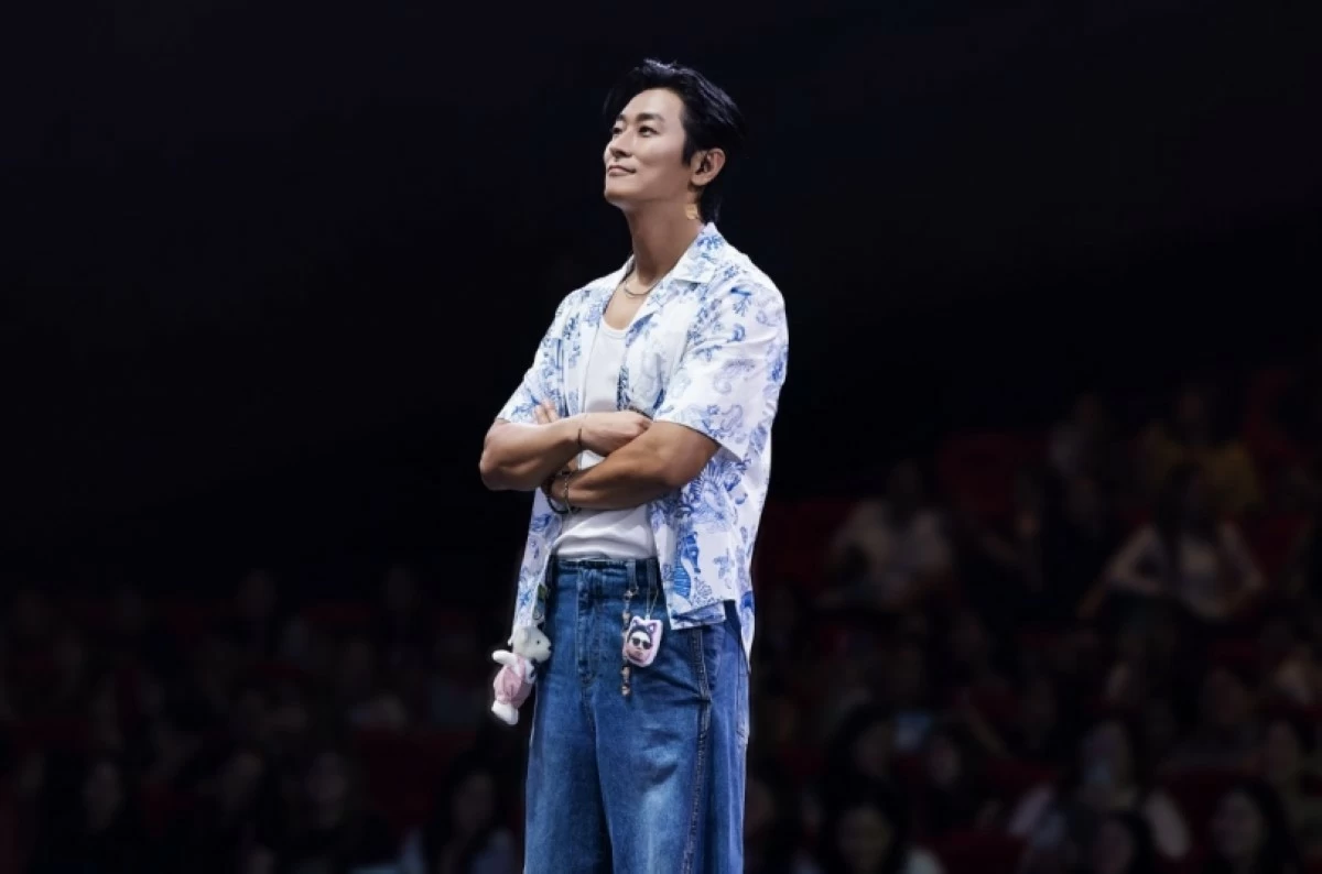 Korean star Ju Ji-hoon at his Juniverse in Manila fan meeting on Aug. 2 at the Newport Performing Arts Theater (Photo from Bliztway Entertainment) 