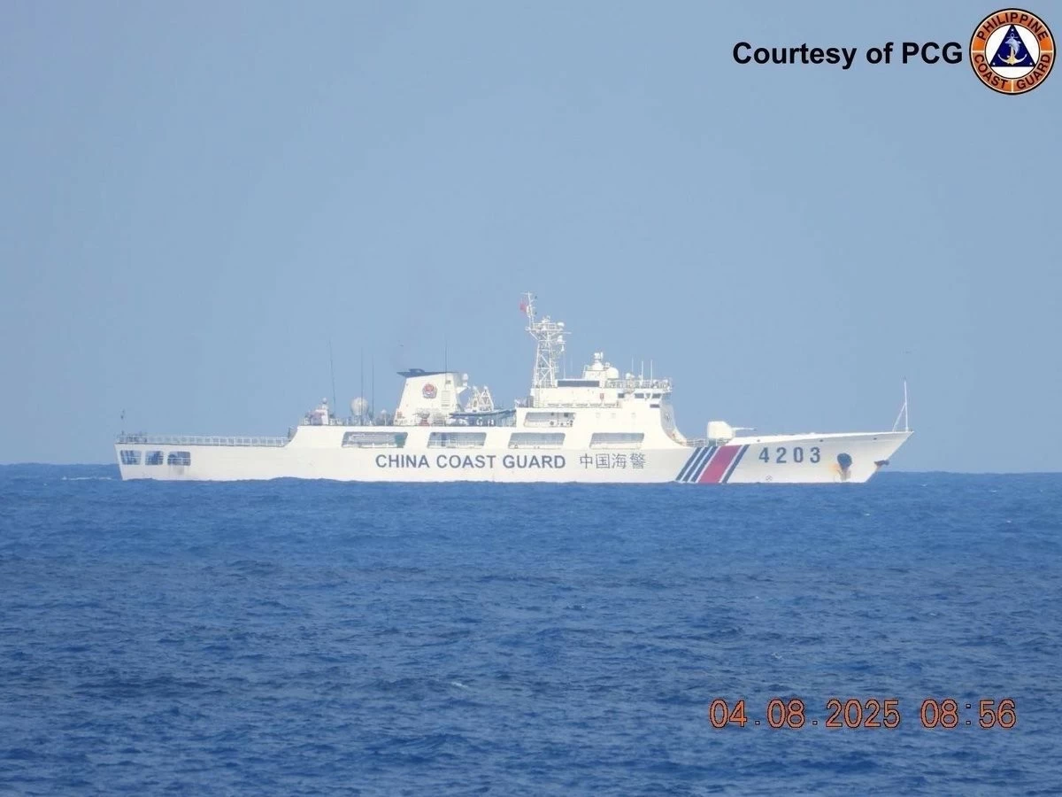 A second Chinese vessel, China Coast Guard (CCG) ship 