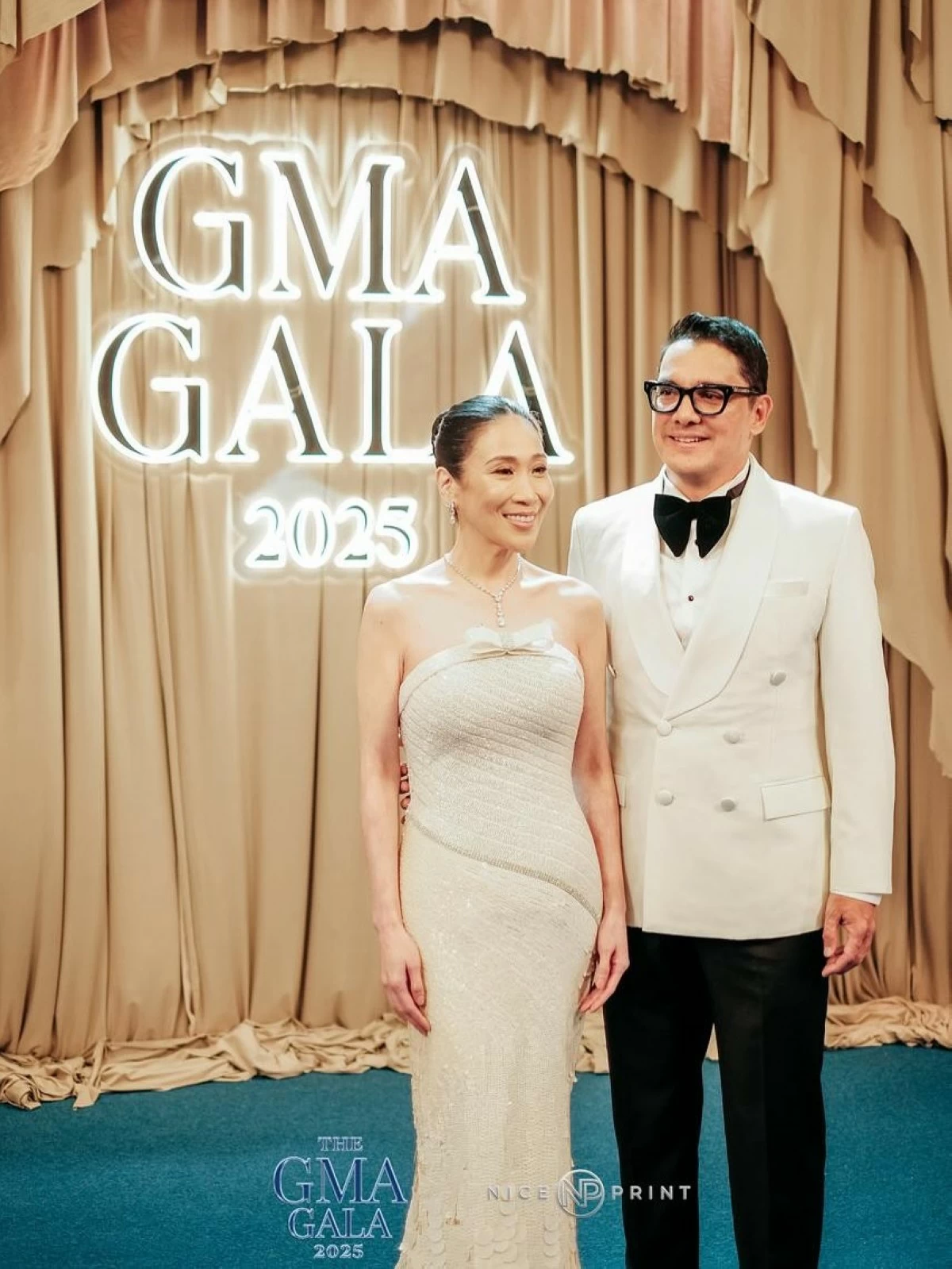 GMA Network Senior Vice President Atty. Annette Gozon-Valdes and Shintaro Valdes