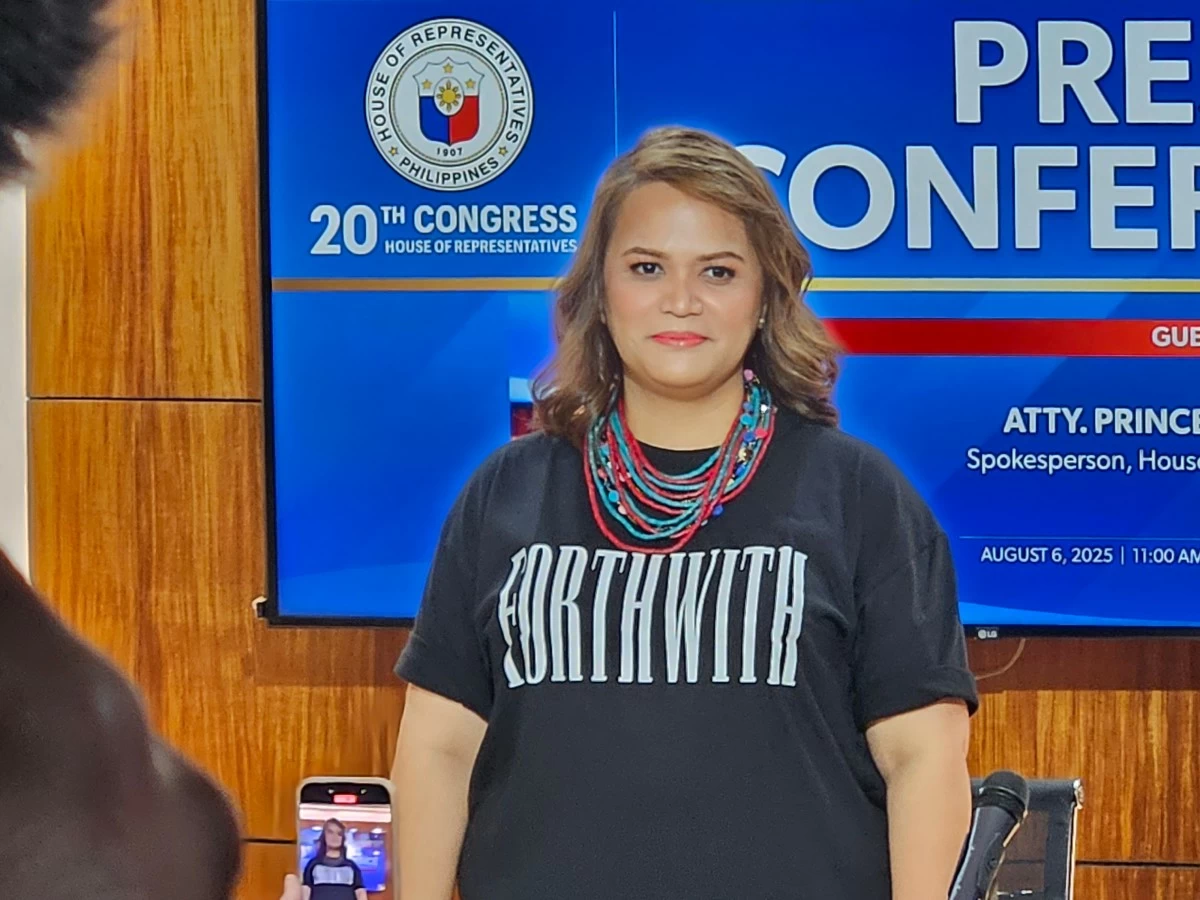 House of Representatives Spokesperson Princess Abante (Ellson Quismorio/ MANILA BULLETIN)