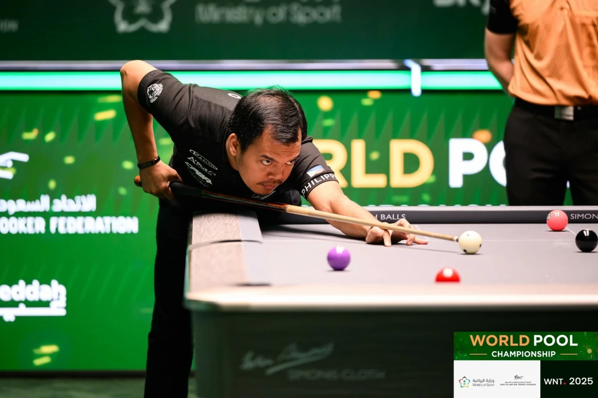 JEDDAH, SAUDI ARABIA. July 26:
Photo taken during Day 3 of the World Pool Championships 2025 at Green Halls on Saturday, July 26, 2025 in JEDDAH, SAUDI ARABIA.
Credit: Taka Wu/Matchroom Multi Sport