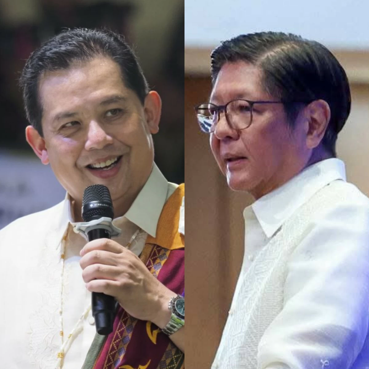 House Speaker Martin Romualdez (left), President Ferdinand "Bongbong" Marcos Jr. (PPAB, Facebook)