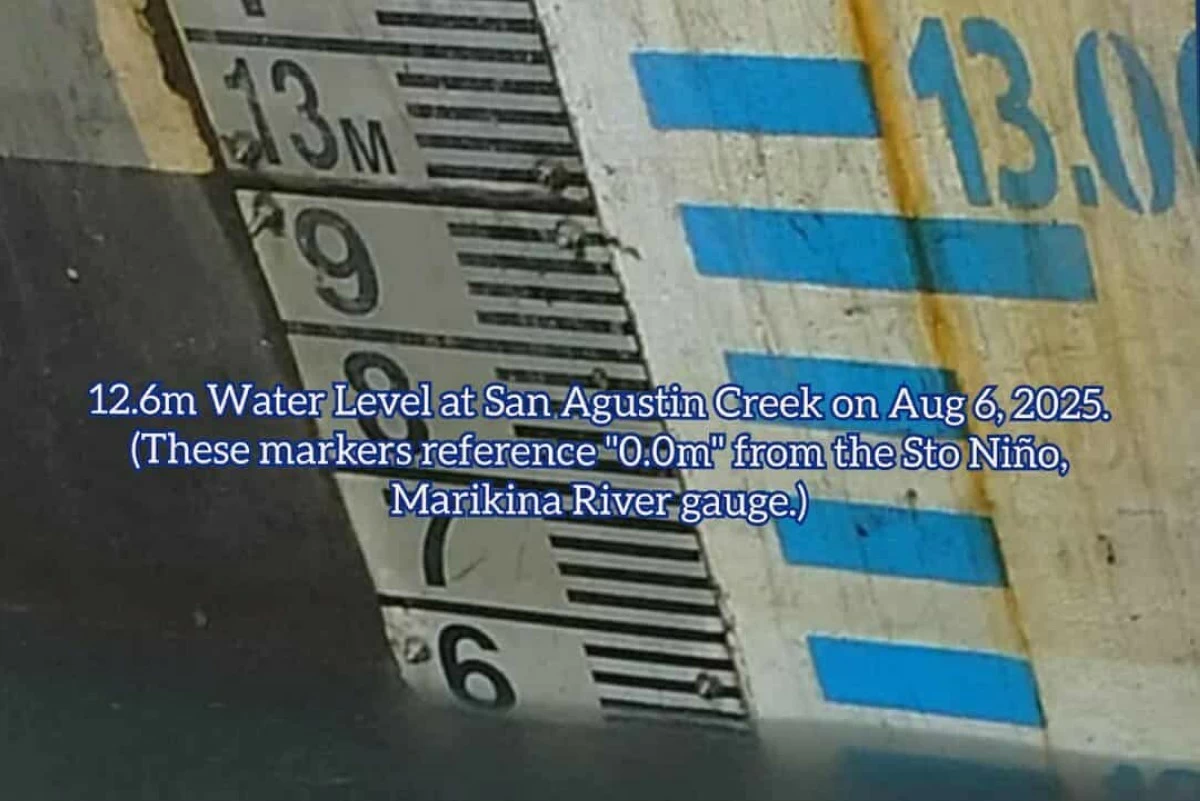 Water level at San Agustin Creek reaches 12.6 meters. (Photos from Mayor Vico Sotto)