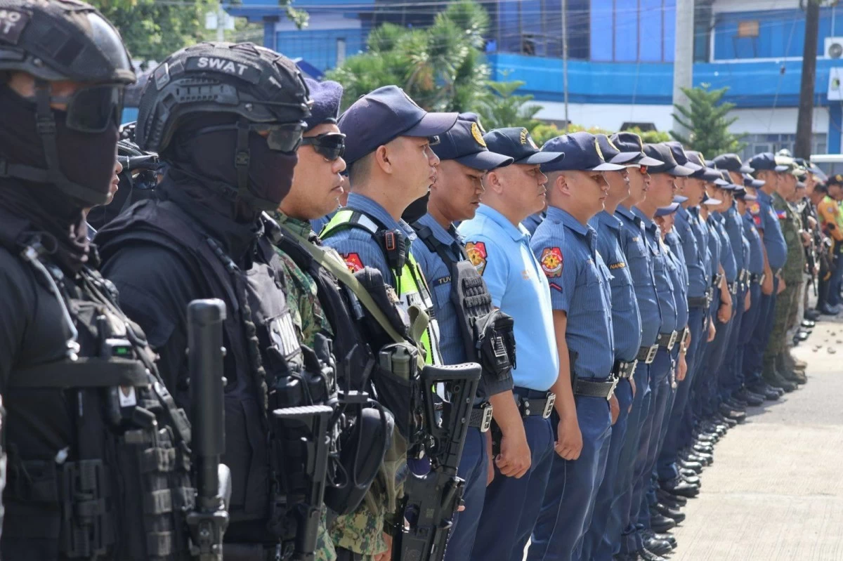 LAWMEN deployed for the Kadayawan Festival in Davao City. 