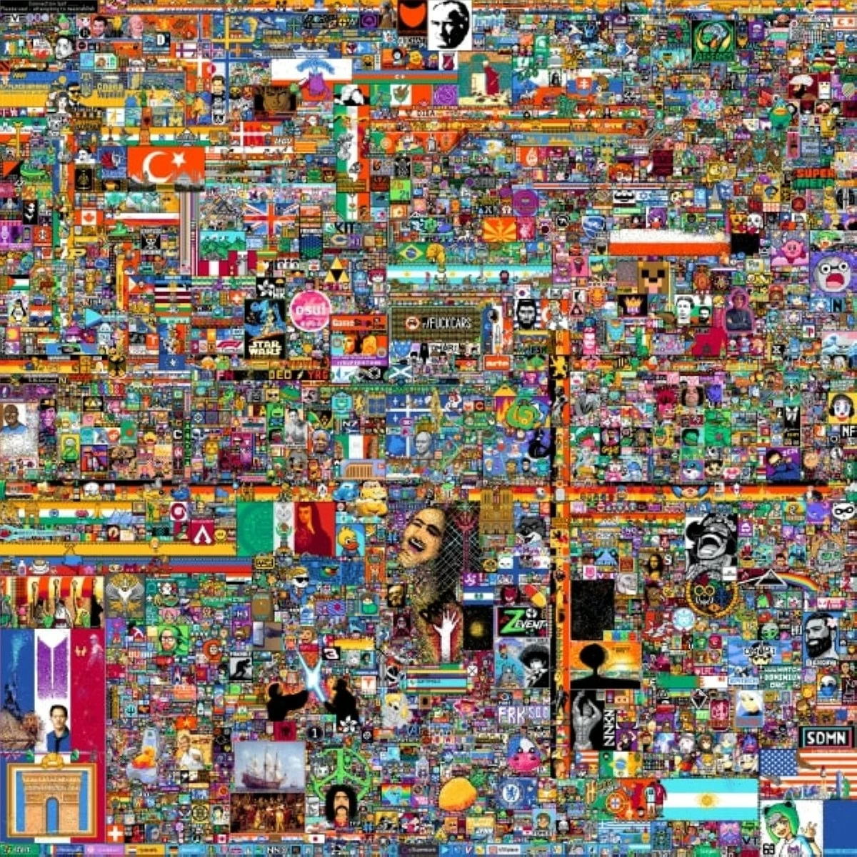 A FUN EXPERIMENT Reddit's r/place pixel art hub was initially launched as a social experiment