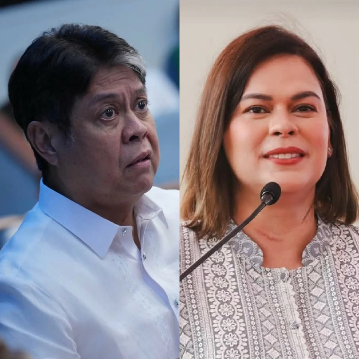 Senator Francis “Kiko” Pangilinan (left), Vice President Sara Duterte (Facebook)