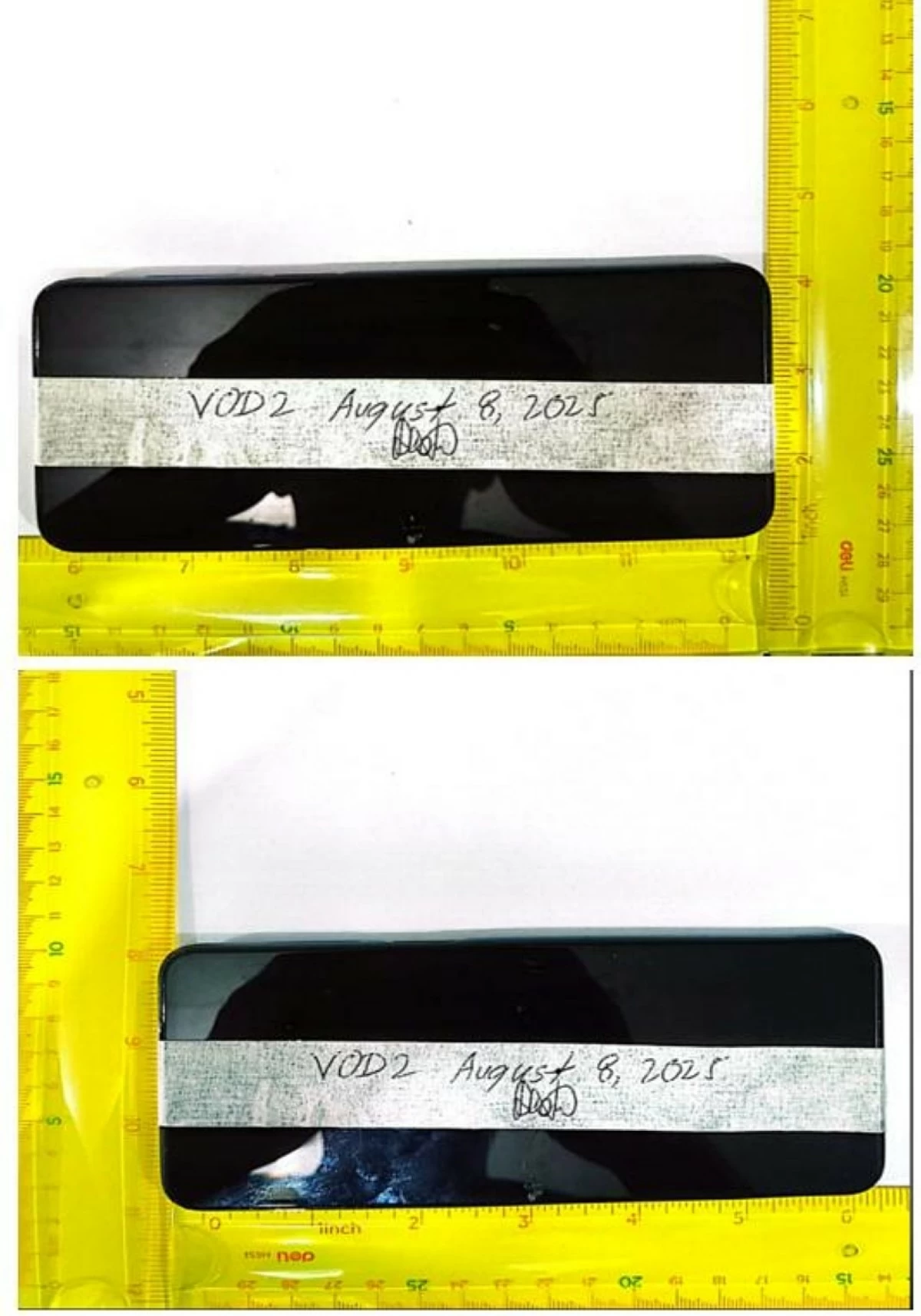 The cell phone confiscated by the police in Taguig (Photo from SPD)