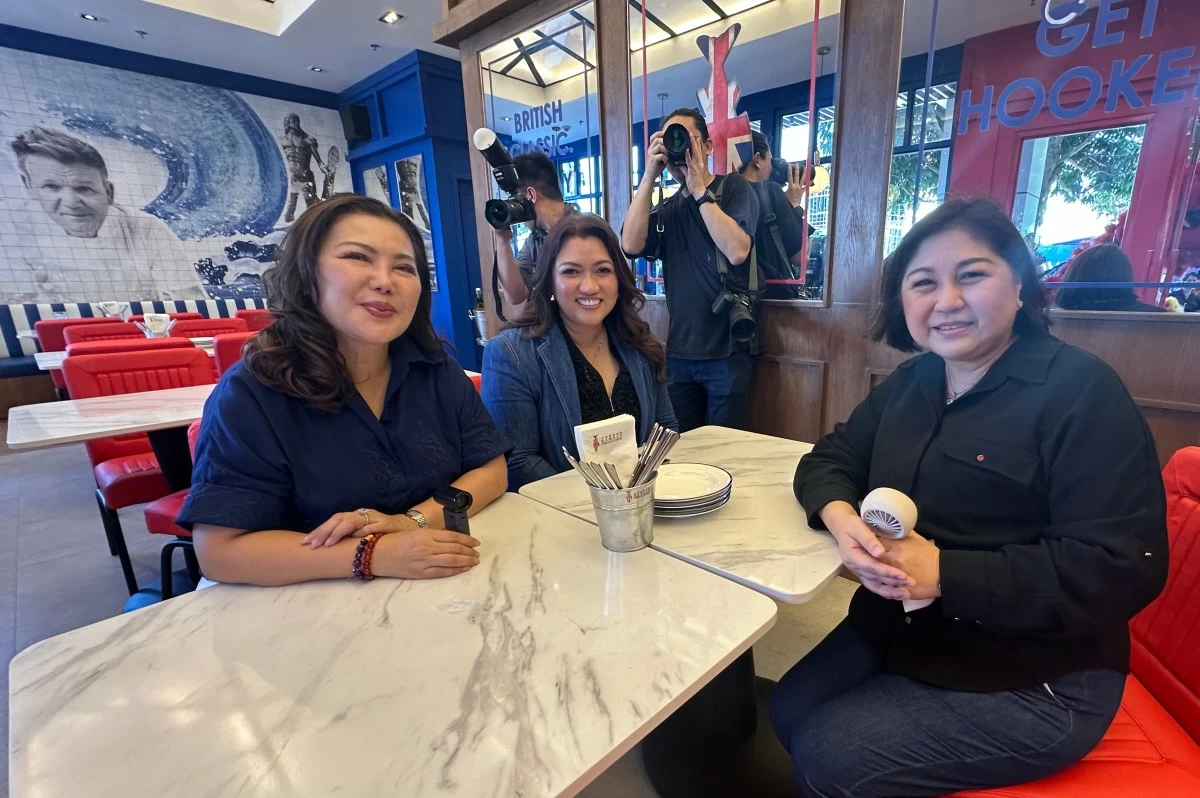 AT GORDON RAMSAY Fish & Chips, Cebu Governor Pamela Baricuatro, Megaworld Hotels & Resorts Managing Director Cleofe Albiso, and Lapu Lapu City Mayor Cindi King-Chan