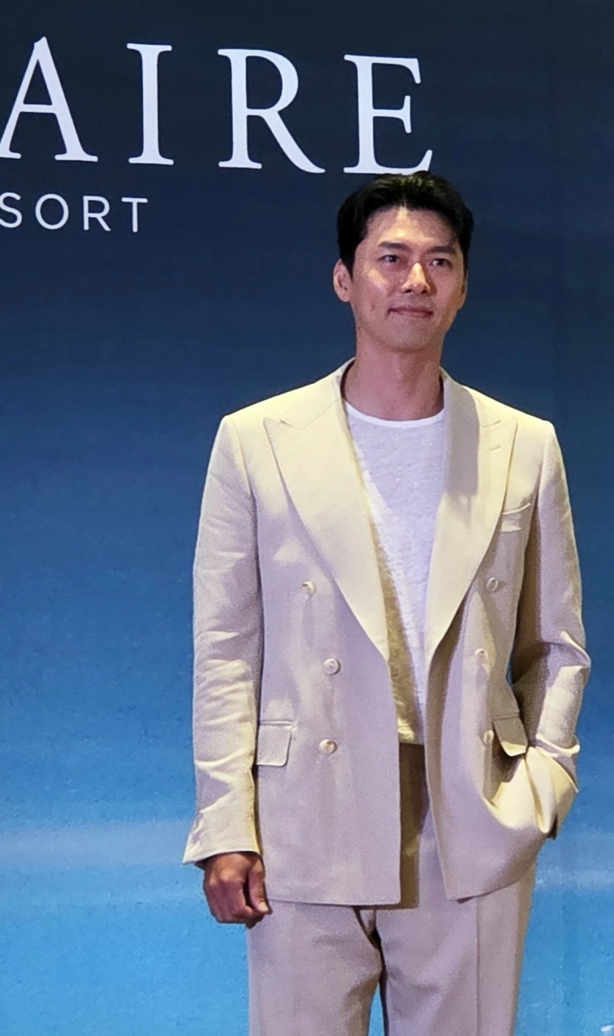 Korean star Hyun Bin at his press conference at Solaire Resort Entertainment City on Aug. 8 (Jonathan Hicap) 