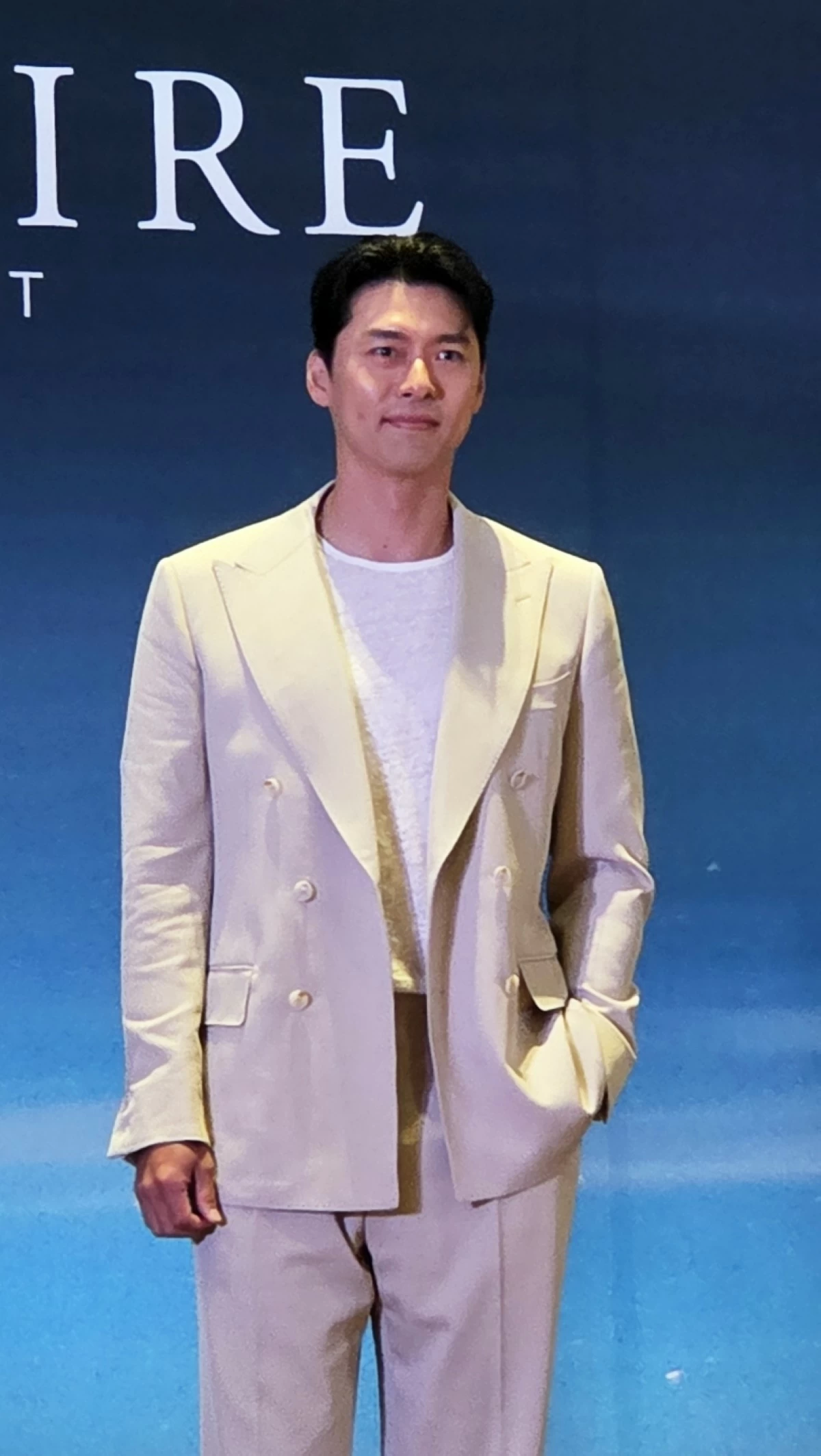 Korean star Hyun Bin at his press conference at Solaire Resort Entertainment City on Aug. 8 (Jonathan Hicap) 