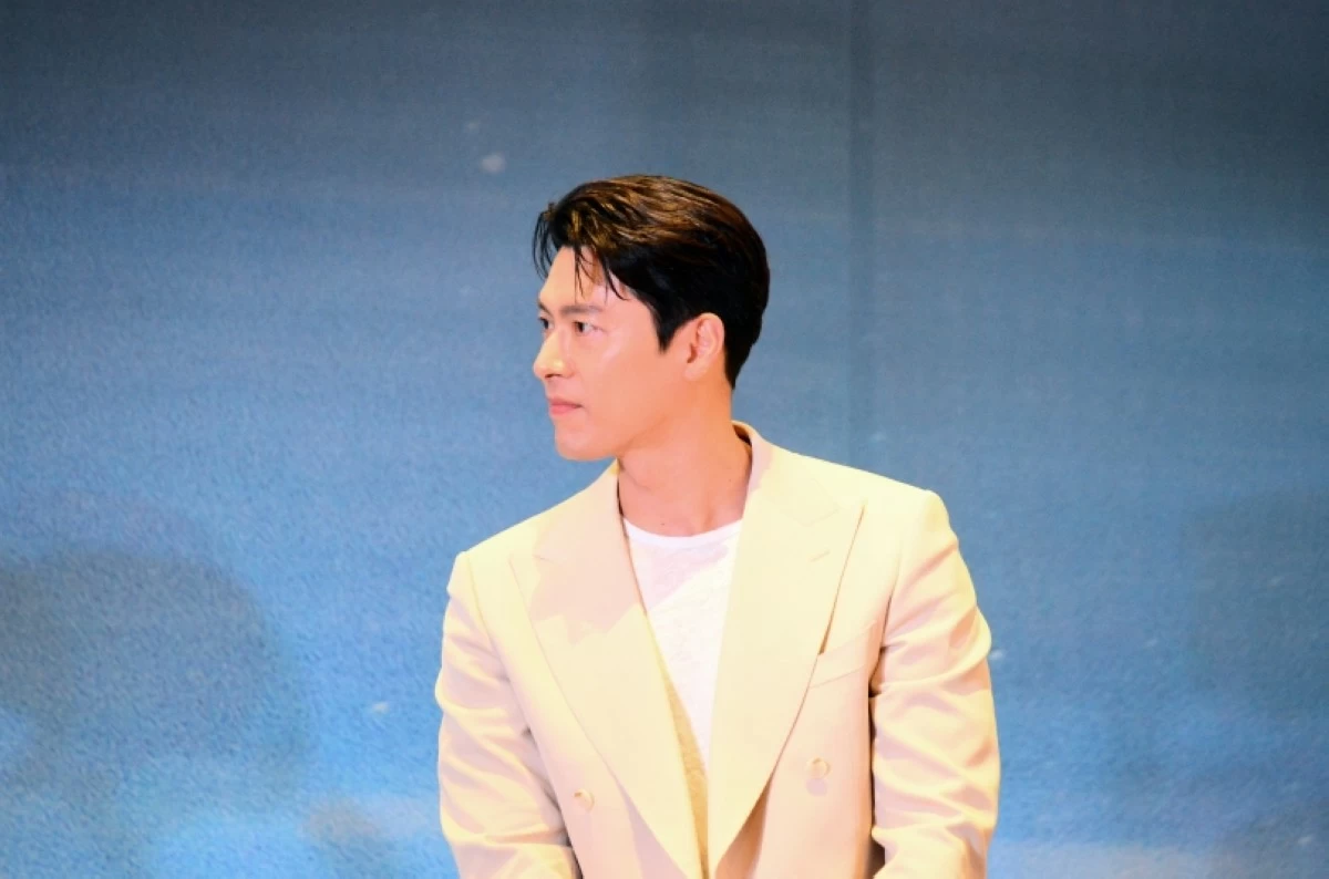 Korean star Hyun Bin at his press conference at Solaire Resort Entertainment City on Aug. 8 (Jonathan Hicap) 