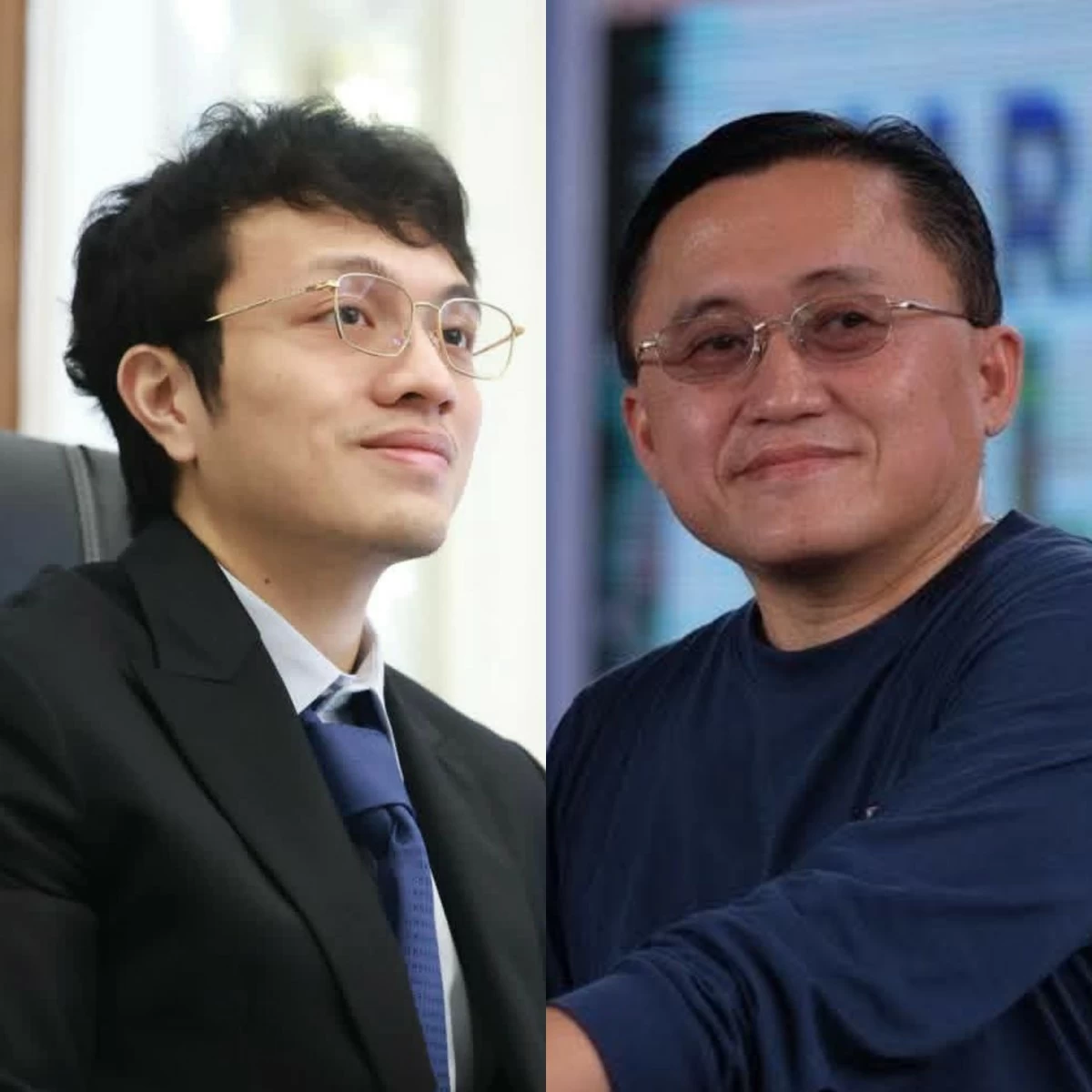 Cavite 4th district Rep. Francis "Kiko" Barzaga (left), Senator Christopher "Bong" Go (Facebook)