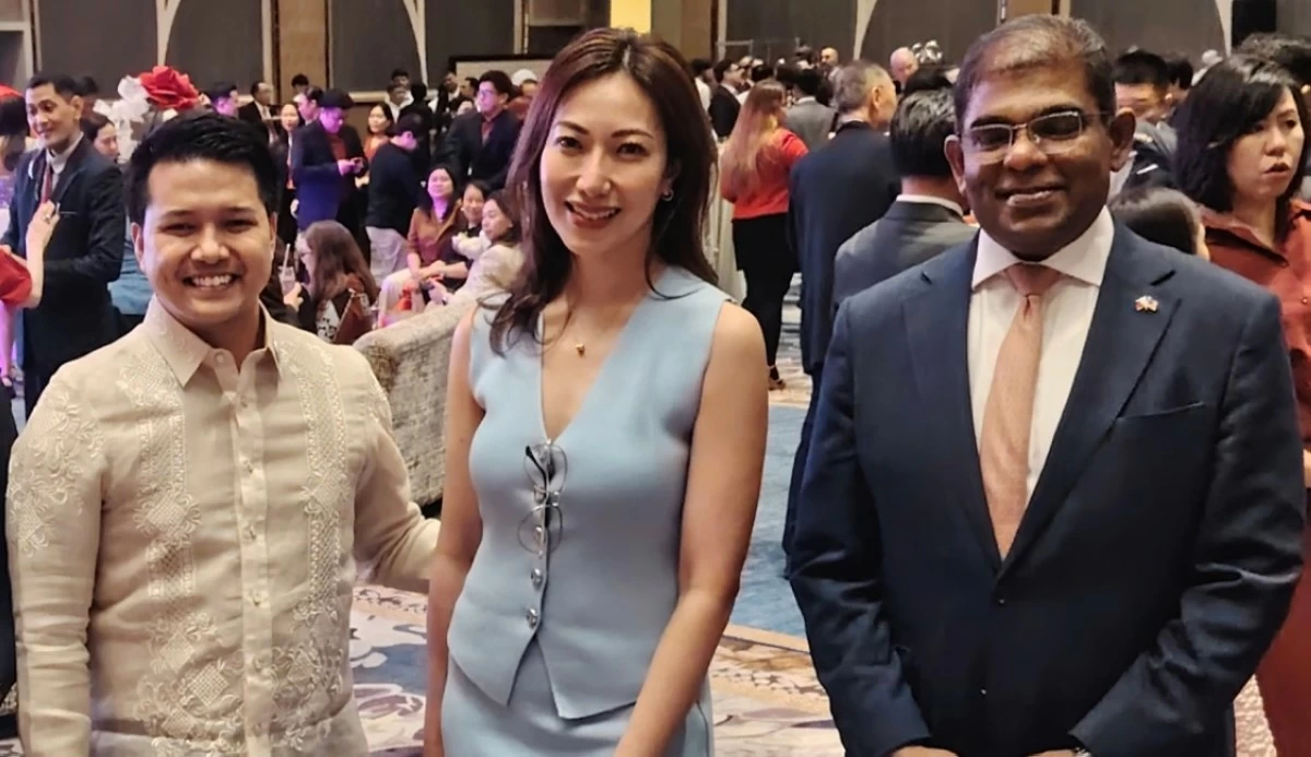 Congressman Brian Daniel Poe Llamanzares with Department of Justice Undersecretary  Margarita Gutierez and Malaysia Ambassador Abdul Malik Melvin Castelino

