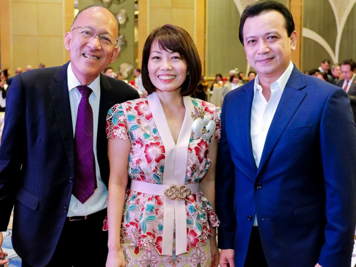 Former political affairs adviser Ronald Llamas  with  Ambassador Constance See  and former Senator Antonio Trillanes