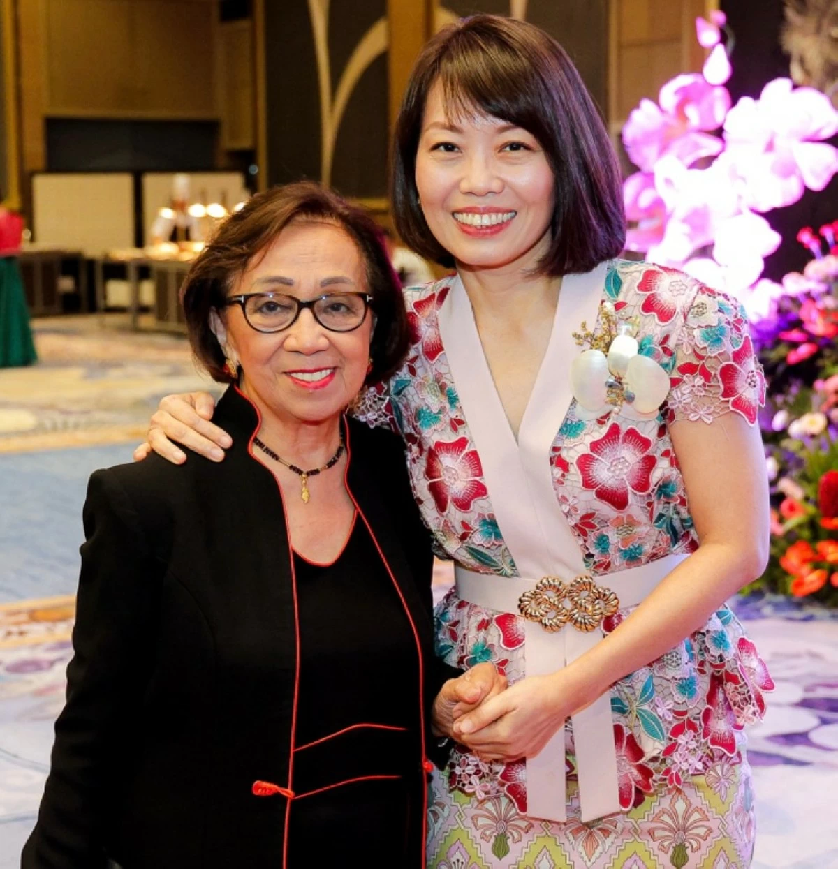 Career Diplomat Ambassador Delia Domingo-Albert and Ambassador Constance See
